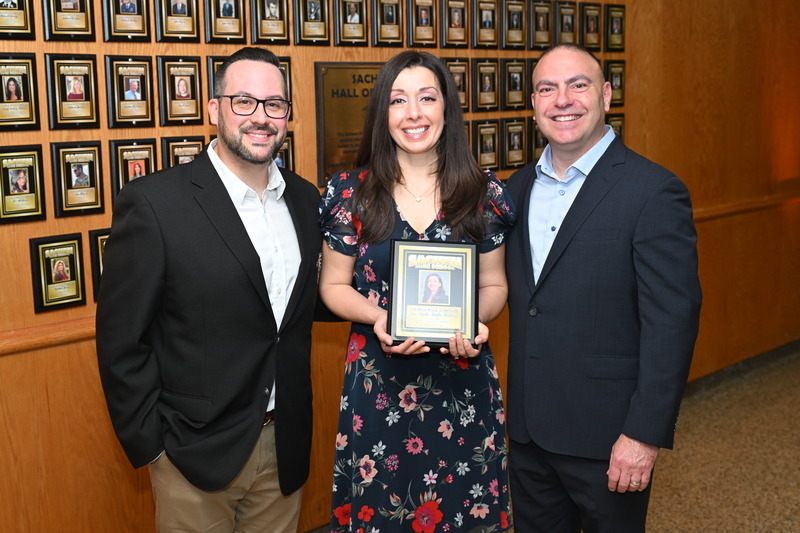 Doctor Angela Kokkosis and Chris Vaccaro - Sachem Hall of Honor