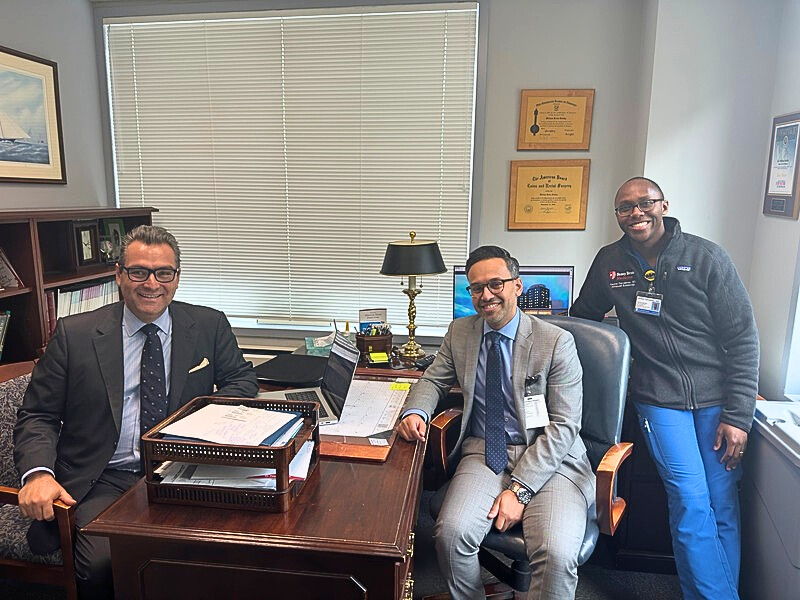 Doctors Georgakis, Lionel S D'Souza, and Kanhai Farrakhan