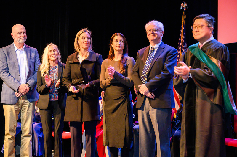 Dr. Gow at Ceremony