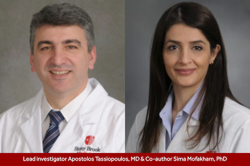 Lead Investigator Apoostolos Tassiopoulos, MD, and Co-author Sima Mofakham, PHD