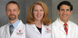 (l to r) Drs. Lukasz Czerwonka, Melissa M. Mortensen, Ghassan J. Samara